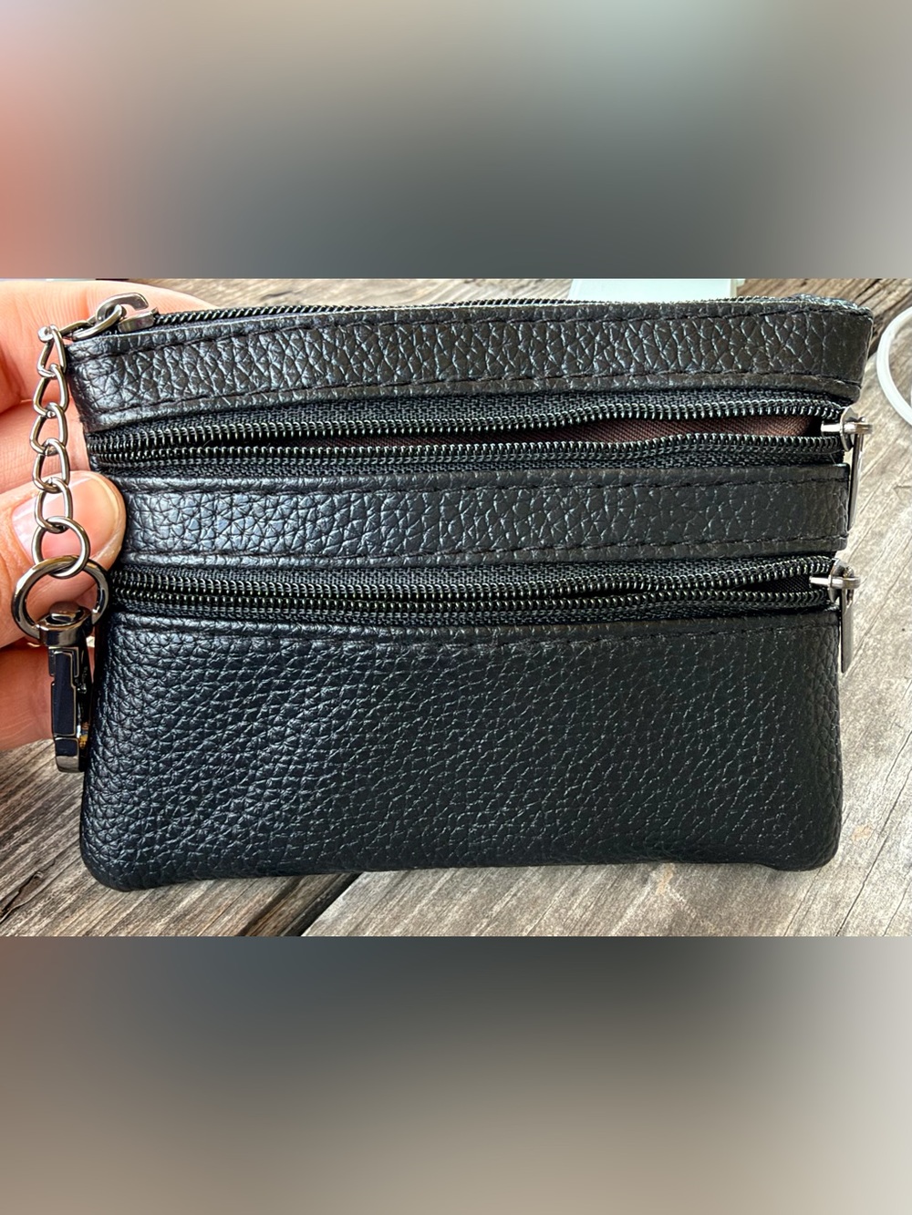Black coin/card Zippered Bag - Classic Carry